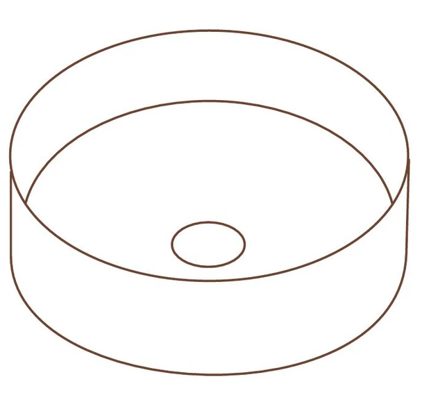 Halo 3 - Gloss White Round Above Counter Basin 375 x 135mm 