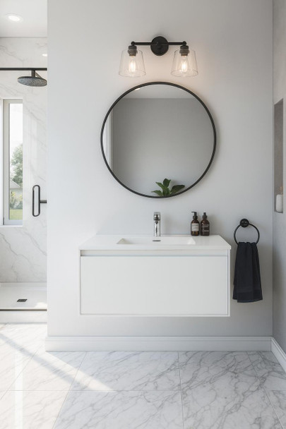 Maltese - White Vanity Cabinet Wall Hung & Top Options 900mm