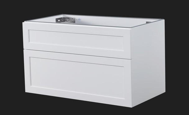 Maris - White Shaker Vanity Wall Hung & Top Options 900mm 