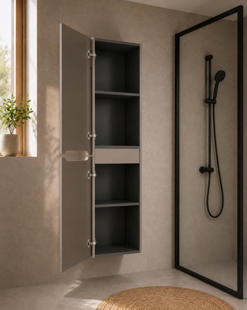 Forest Misty Grey Side Cabinet – 400mm 