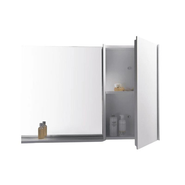 Jade Mirror & White Side Cabinet – 1200mm 