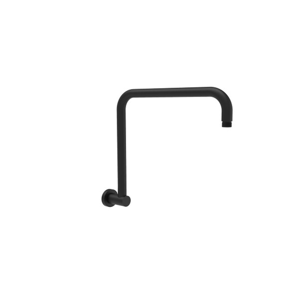 Jade - Gooseneck Matte Black Shower Arm 