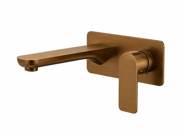 Rhino - Copper Finish Wall Bath/Basin Mixer With Spout 