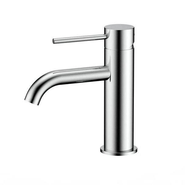 Groove - Brushed Nickel Finish Stainless Steel Basin Mixer 