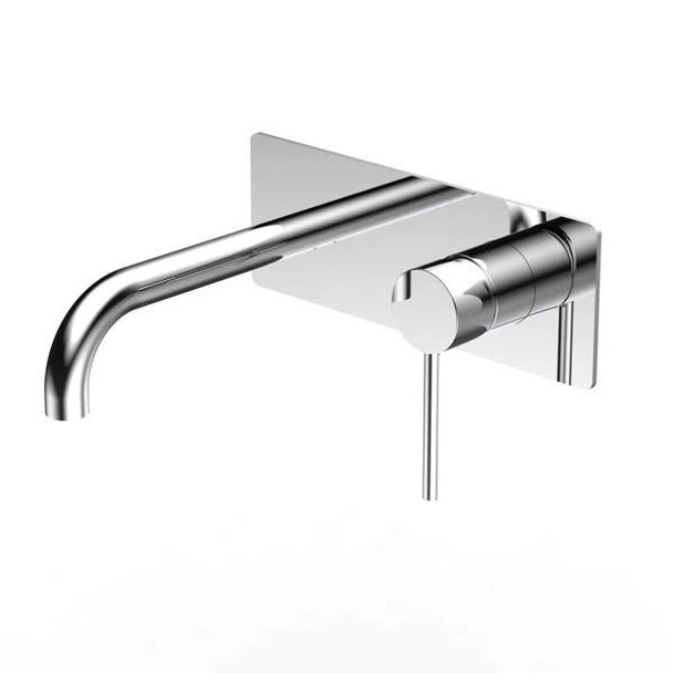 Sebastian - Brushed Nickel Wall Bath/Basin Mixer With Spout 