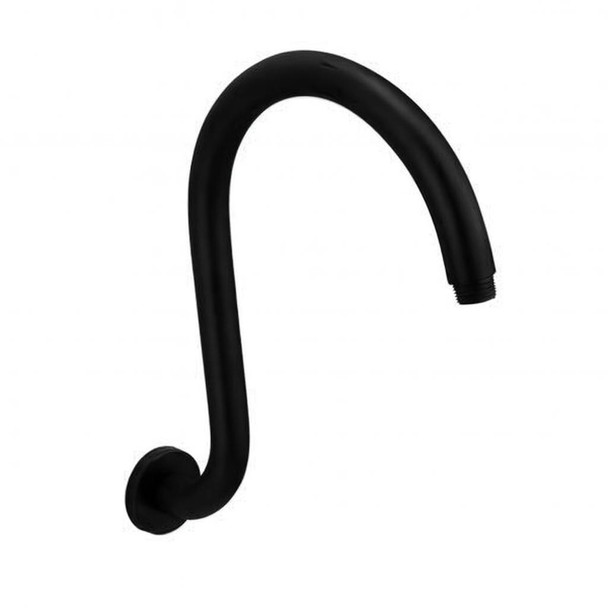 Boston - Matte Black Gooseneck Shower Arm 