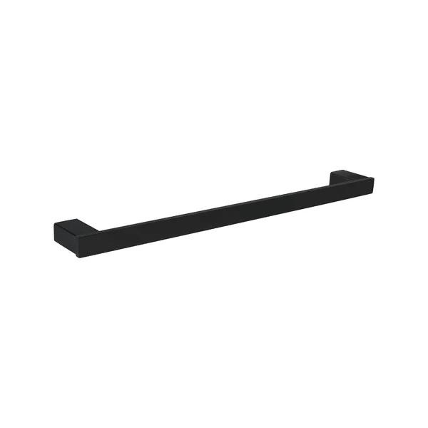 Rhino - Matte Black Single Towel Rail 600mm 