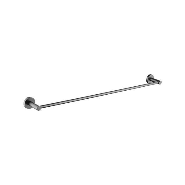 Sebastian - Brushed Gun Metal Single Towel Rail 600mm 