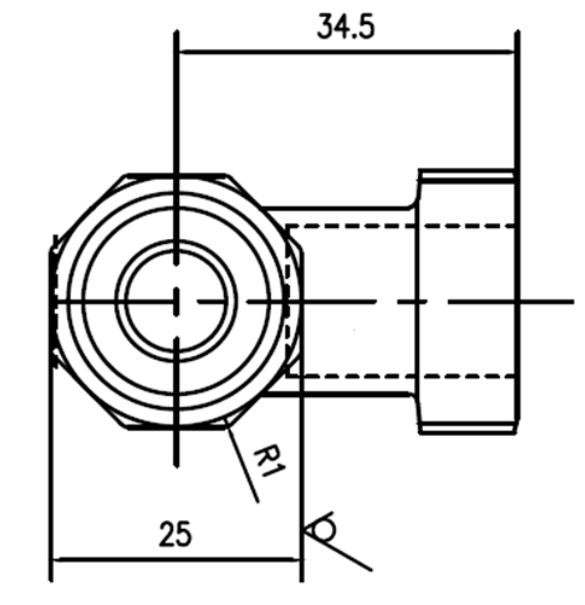 1/4 Turn Cistern Mini stop Tap – Chrome 