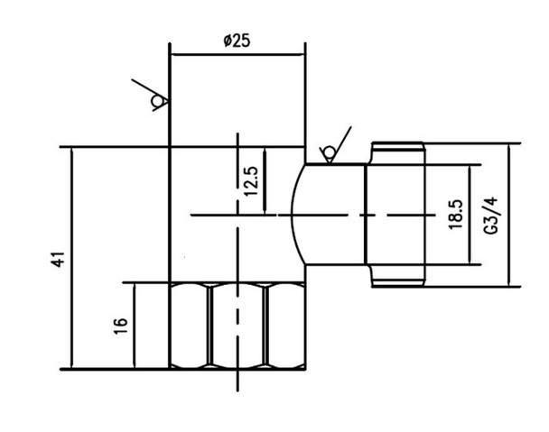 1/4 Turn Cistern Mini stop Tap – Chrome 