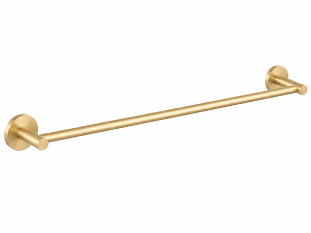 Sebastian - Brushed Gold Single Towel Rail 600mm 