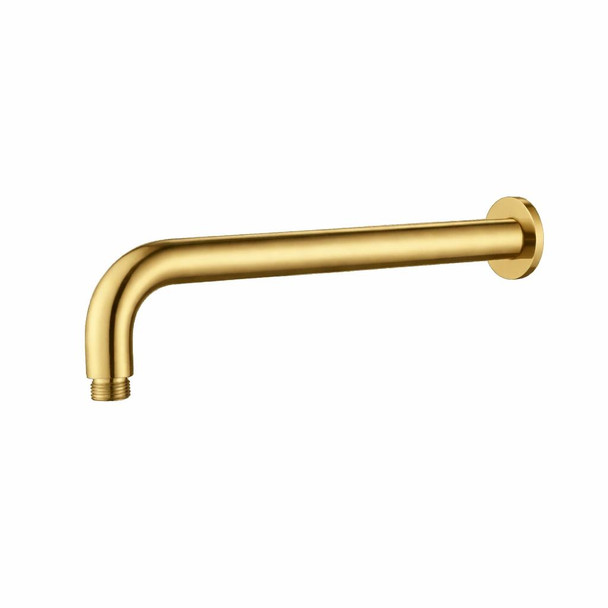 Verve - Brushed Gold Wall Shower Arm 