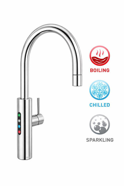 Billi - B-5000 Sparkling with Gooseneck Multifunction Mixer Tap in Chrome 