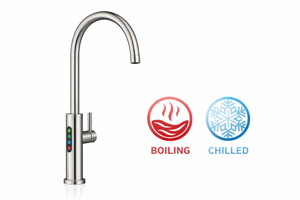 Billi - Home BC with Gooseneck Multifunction Mixer Tap Brushed 