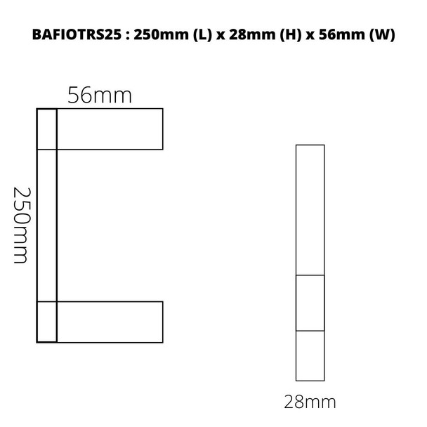 Fiona - Copper Finish Single Towel Rail 250mm 