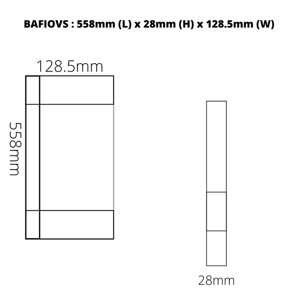 Fiona - Copper Finish Vanity Shelf