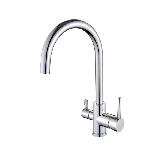 Dual Filter Sink Mixer in Chrome 