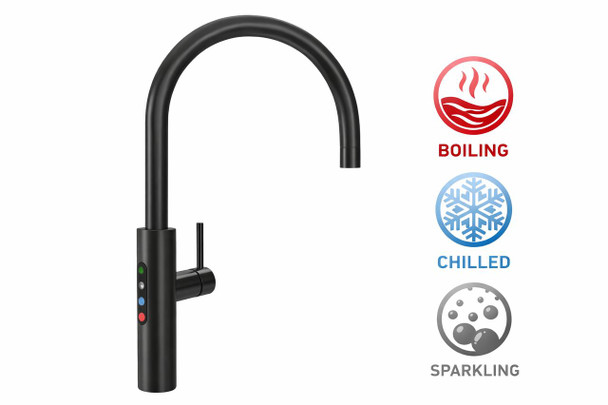 Billi - Home BCS with Gooseneck Multifunction Mixer Tap Matte Black 