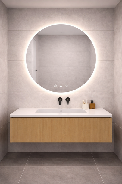 LED Round Sensor Mirror 900mm