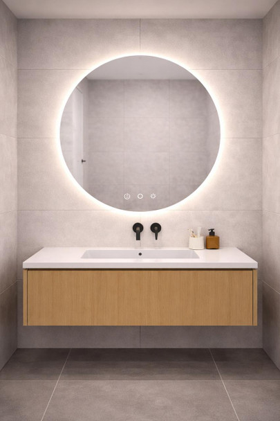 LED Round Sensor Mirror 900mm 