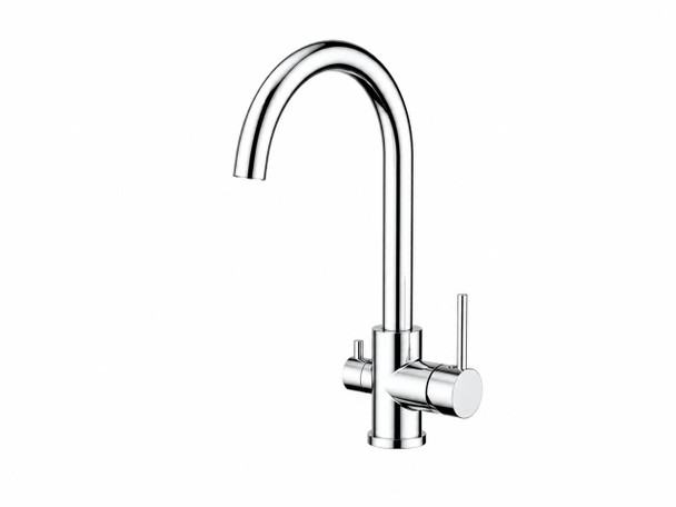 Dual Filter Chrome Sink Mixer Inc Water Filter Unit 