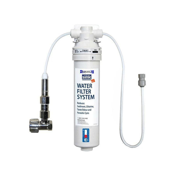 Dual Filter Gun Metal Sink Mixer Inc Water Filter Unit 
