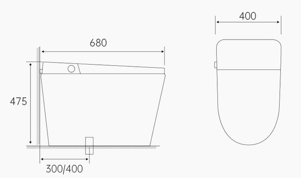Mint Smart Toilet Suite – Smart Bidet with UV Sterilisation & Instant Heating 