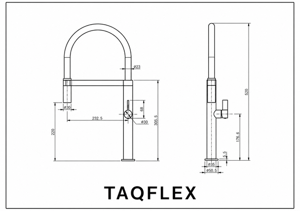 Flex - Gun Metal Sink Mixer