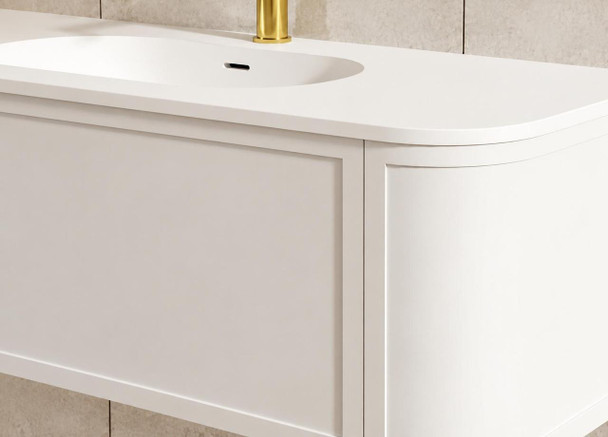 Chelsea White Wall Hung Vanity 1200mm 