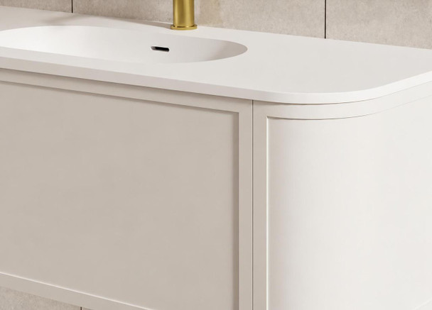 Chelsea White Wall Hung Vanity 1200mm 