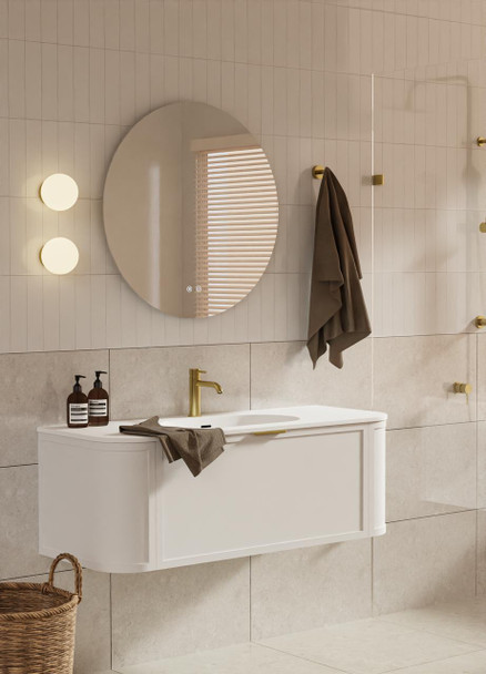 Chelsea White Wall Hung Vanity 900mm 