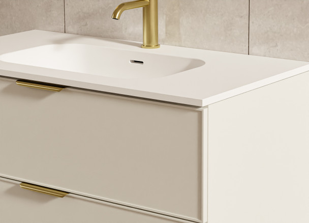 Hadley Soft Grey Wall Hung Vanity 900mm