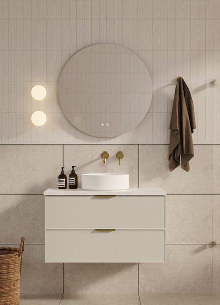 Hadley Soft Grey Wall Hung Vanity 900mm