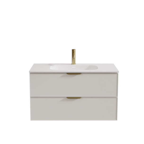 Hadley Soft Grey Wall Hung Vanity 900mm