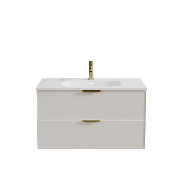 Hadley Soft Grey Wall Hung Vanity 900mm 