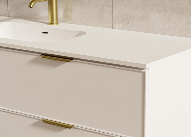 Hadley Matte White Wall Hung Vanity 1200mm 