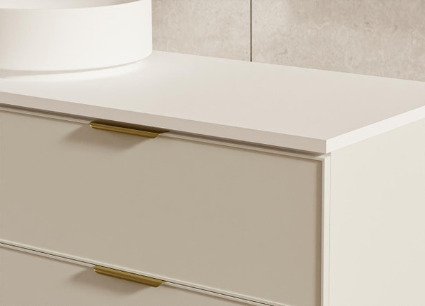 Hadley Soft Grey Wall Hung Vanity 1500mm Single Basin 