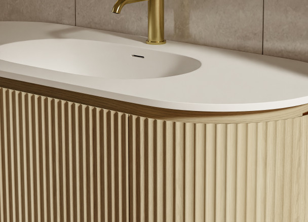 Abigail American Oak Floor Standing Vanity 1200mm