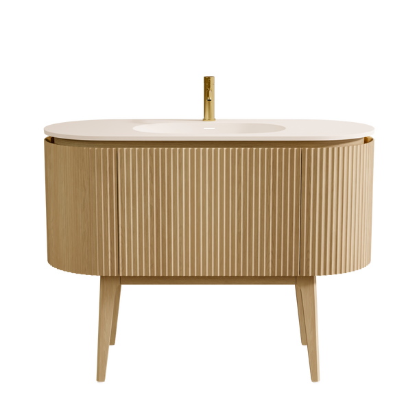 Abigail American Oak Floor Standing Vanity 1200mm