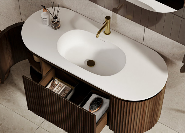 Abigail Mocha Oak Floor Standing Vanity 1200mm
