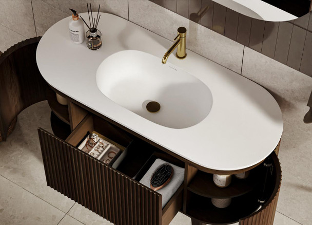 Abigail Mocha Oak Floor Standing Vanity 1200mm 