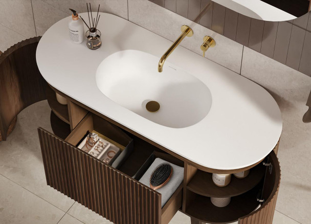 Abigail Mocha Oak Floor Standing Vanity 1200mm 