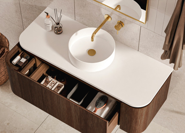 Yallingup Mocha Oak Wall Hung Vanity 900mm