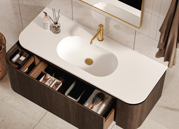 Yallingup Mocha Oak Wall Hung Vanity 900mm