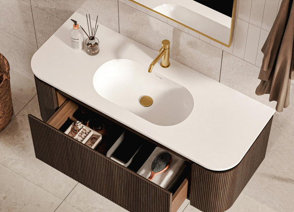 Yallingup Mocha Oak Wall Hung Vanity 900mm 
