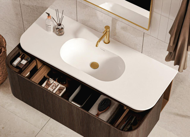 Yallingup Mocha Oak Wall Hung Vanity 900mm 