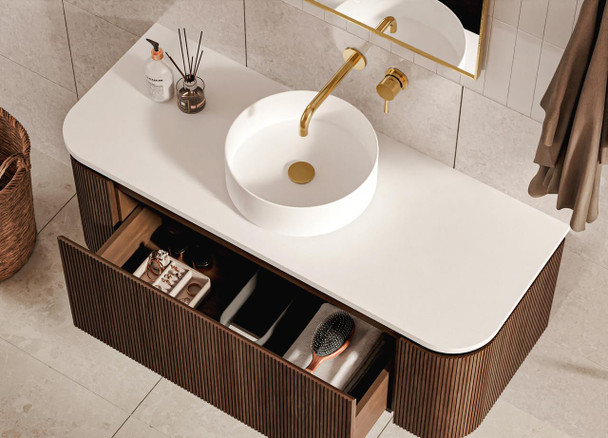 Yallingup Mocha Oak Wall Hung Vanity 900mm 