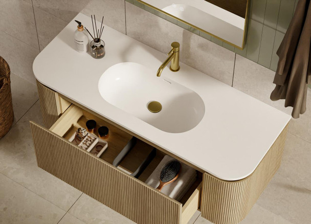 Yallingup American Oak Wall Hung Vanity 900mm 