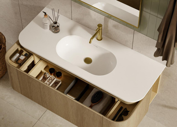 Yallingup American Oak Wall Hung Vanity 900mm 