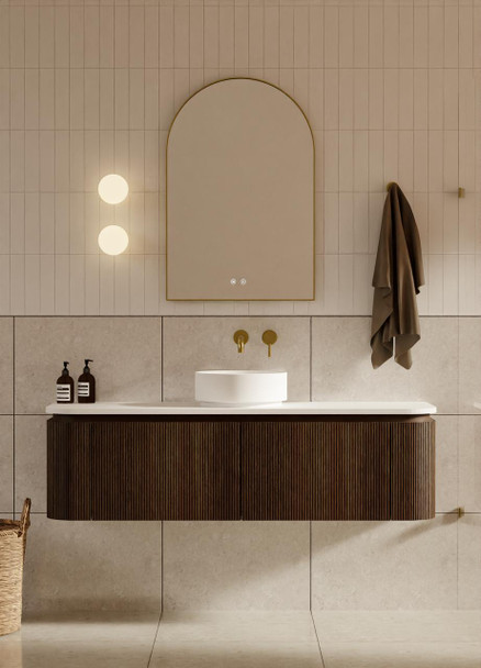 Yallingup Mocha Oak Wall Hung Vanity 1500mm Single Basin 